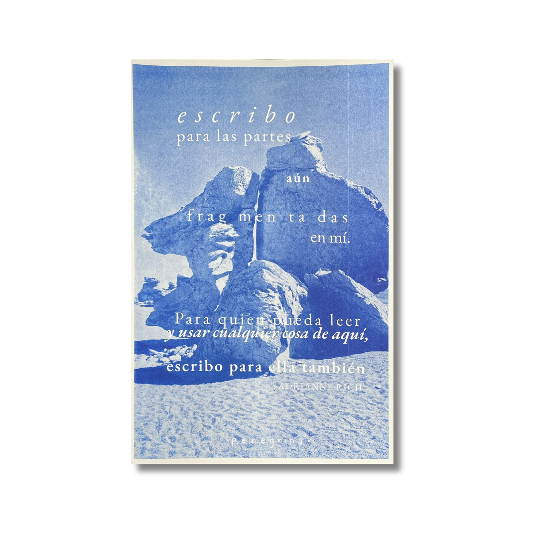 Póster Escribo para las partes aún fragmentadas en mí