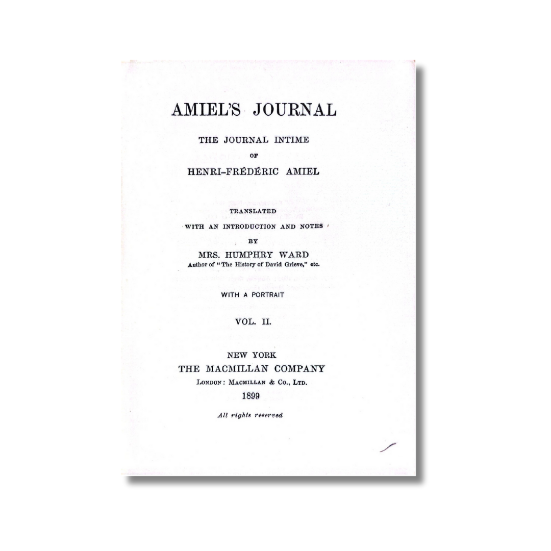 Amiel´s journal