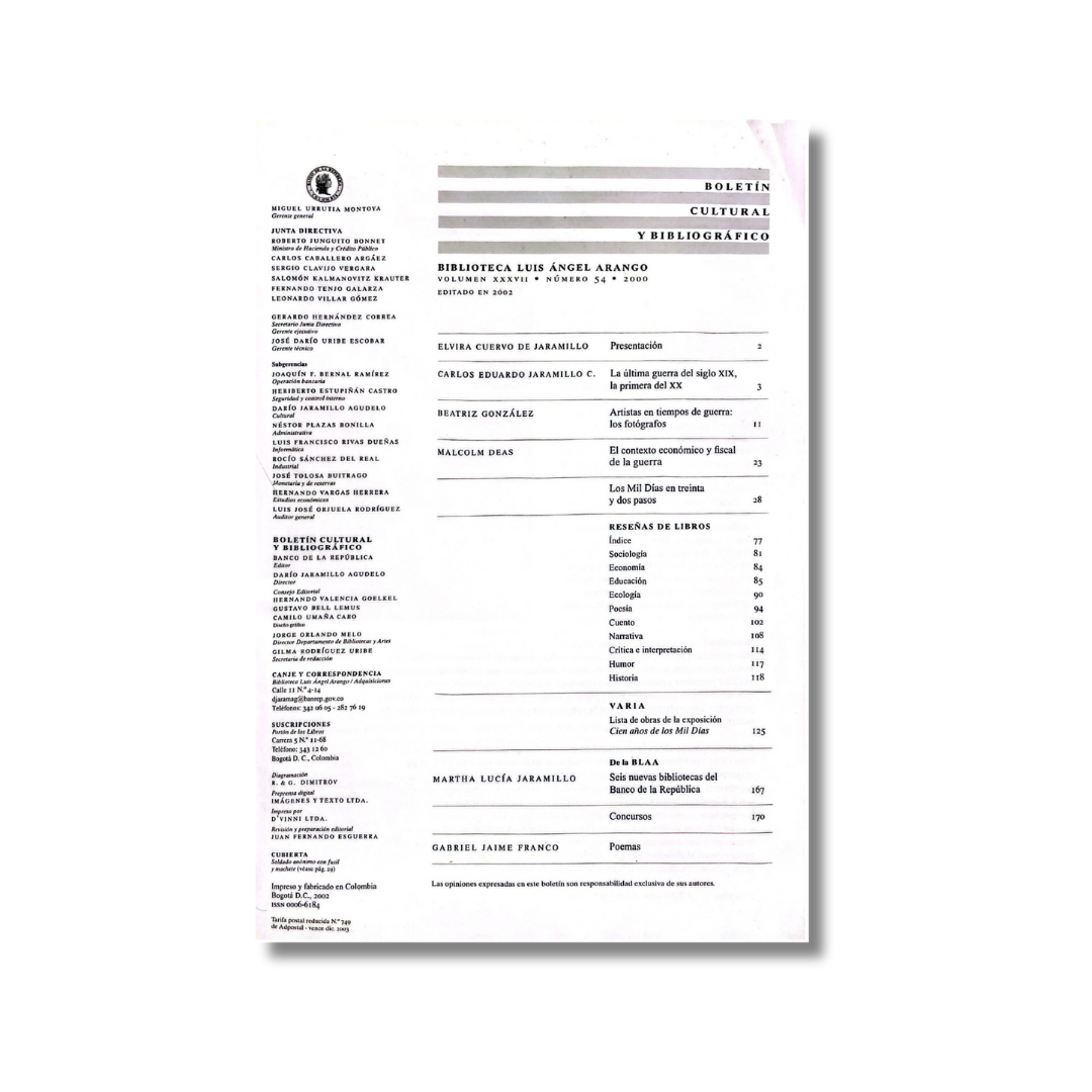 Boletín cultural y bibliográfico