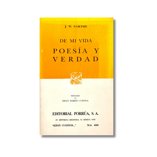 De mi vida Poesía y verdad