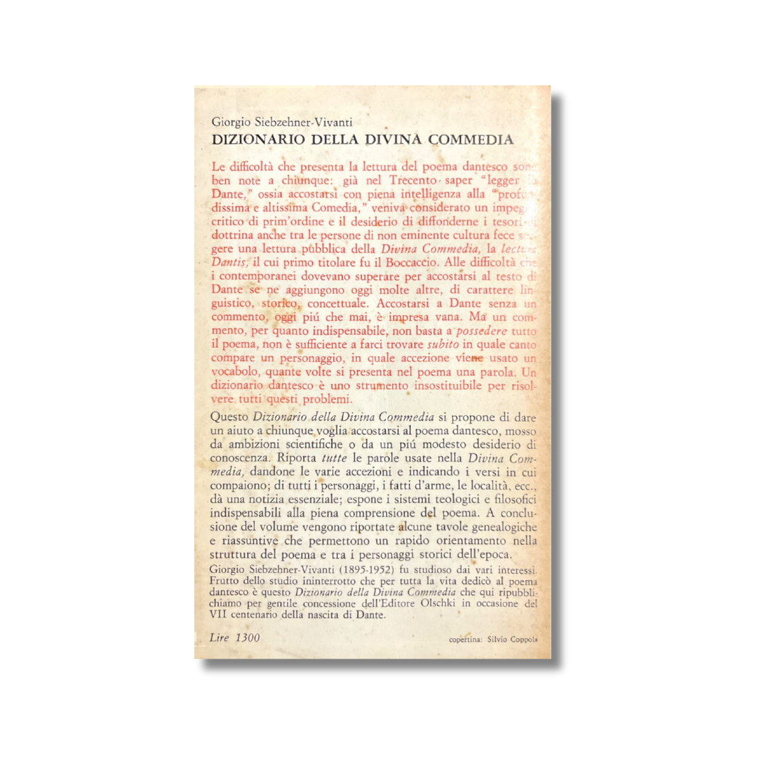 Dizionario della divina Commedia
