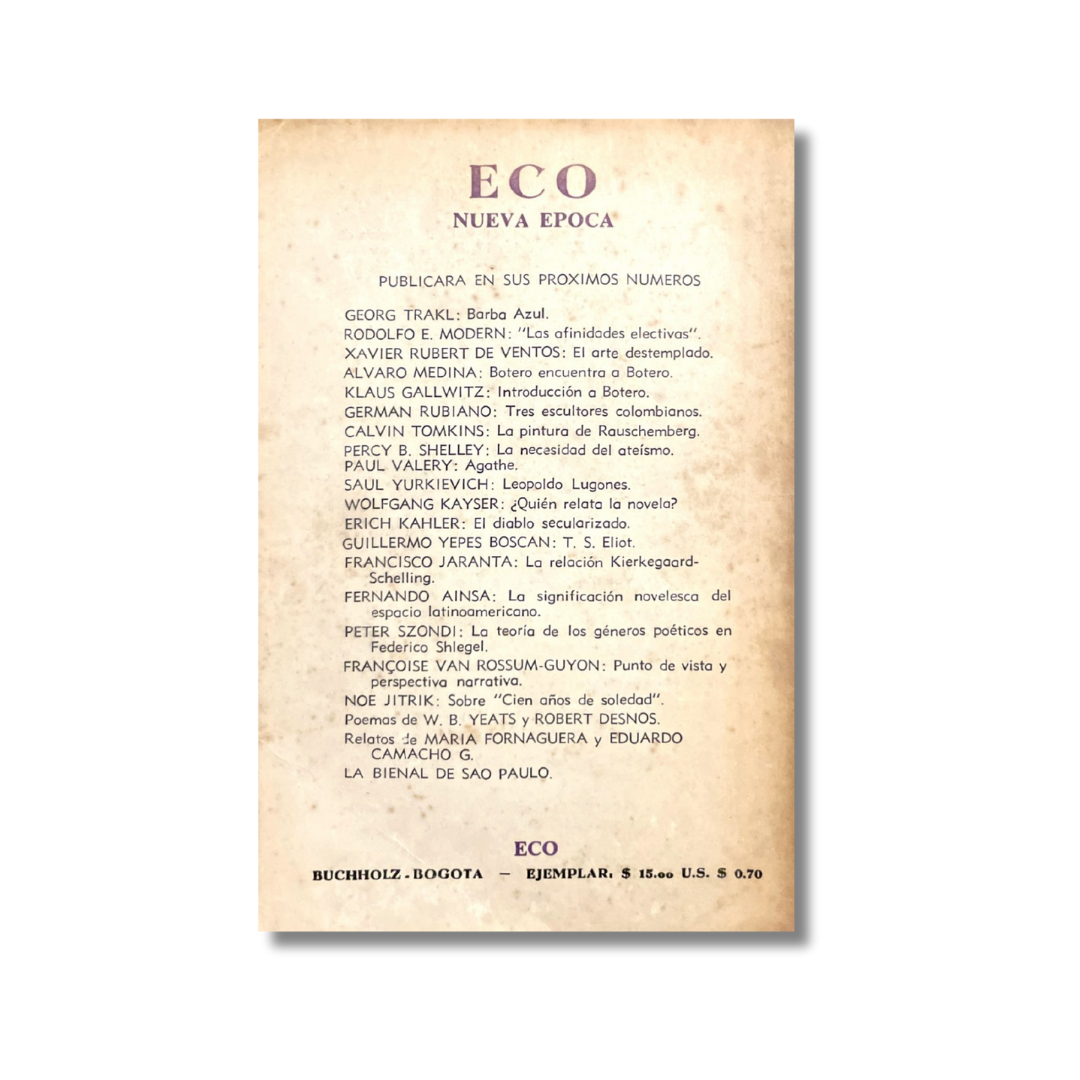Eco. Revista de Cultura de Occidente (noviembre, 1973)