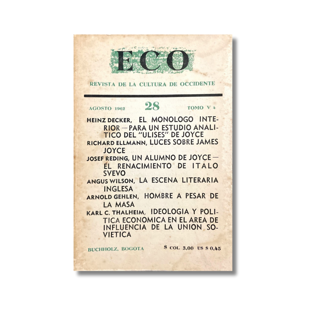 Eco. Revista de Cultura de Occidente (agosto, 1962)