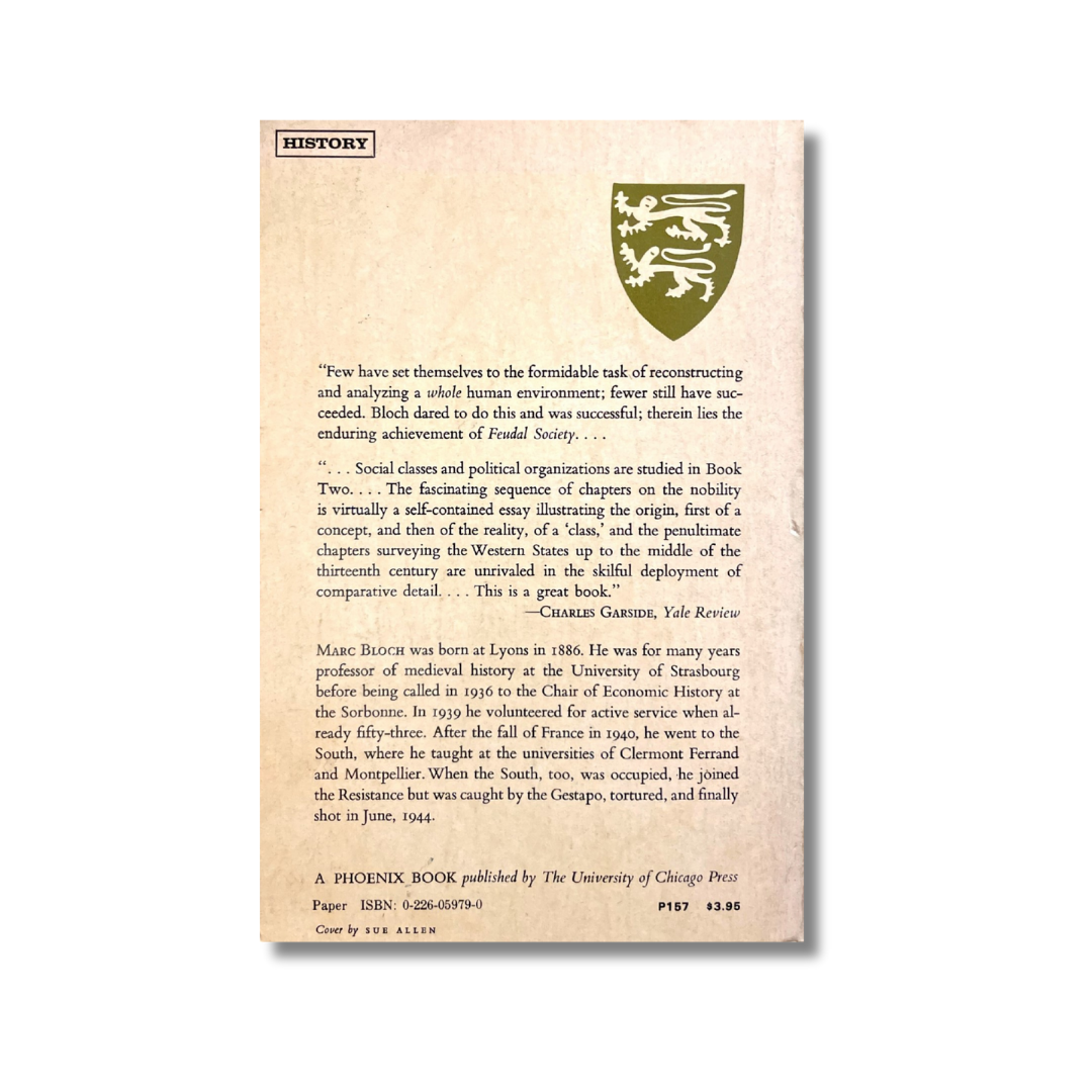 Feudal Society, volume I y volume II