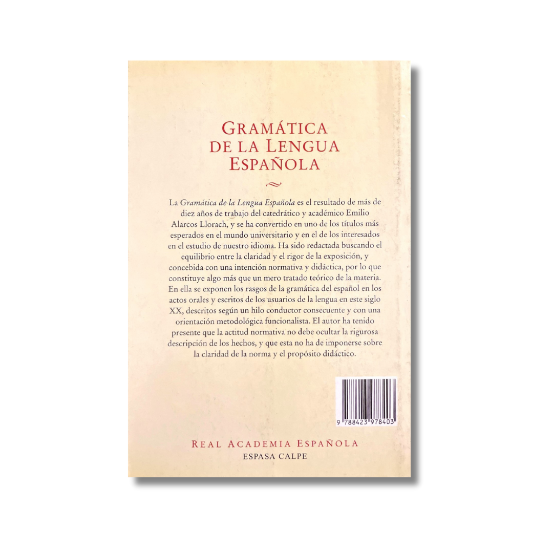 Gramática de la lengua española