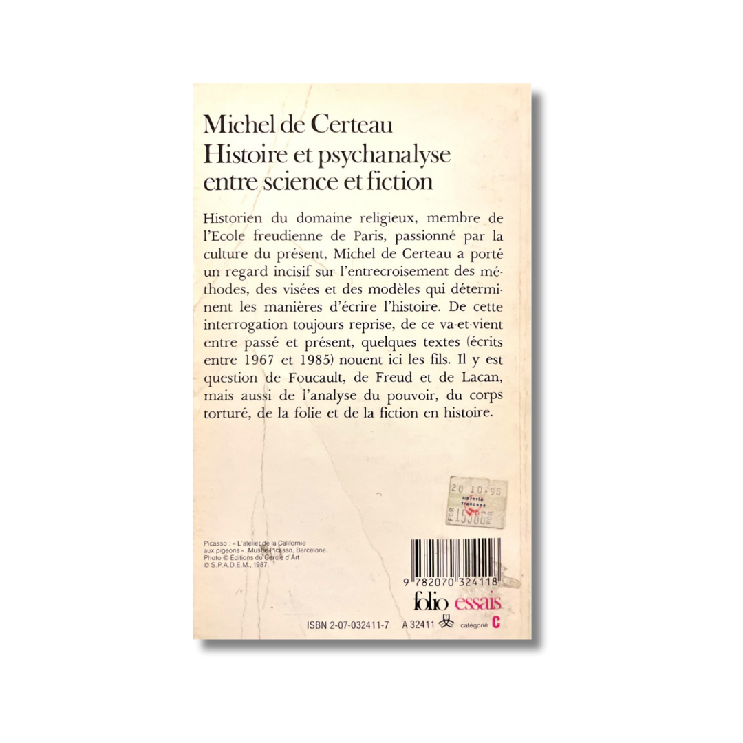 Histoire et psychanalyse entre science et fiction