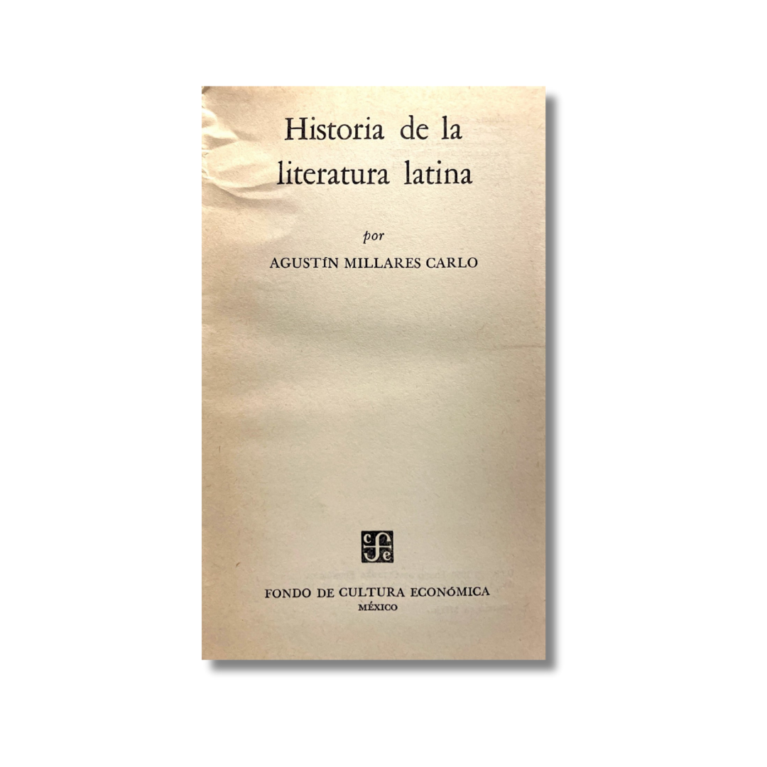 Historia de la literatura latina