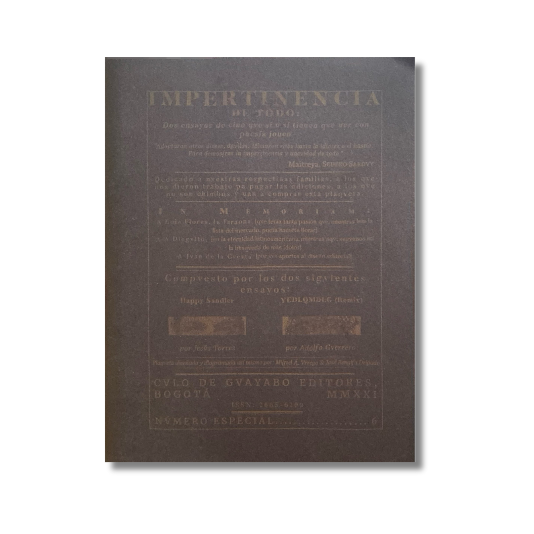 Impertinencia de todo 6