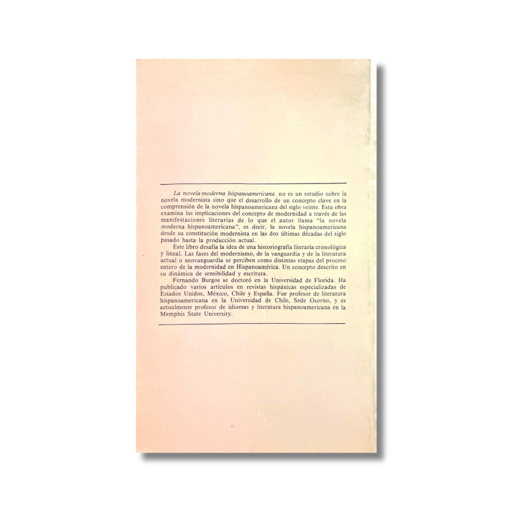 La novela moderna hispanoamericana