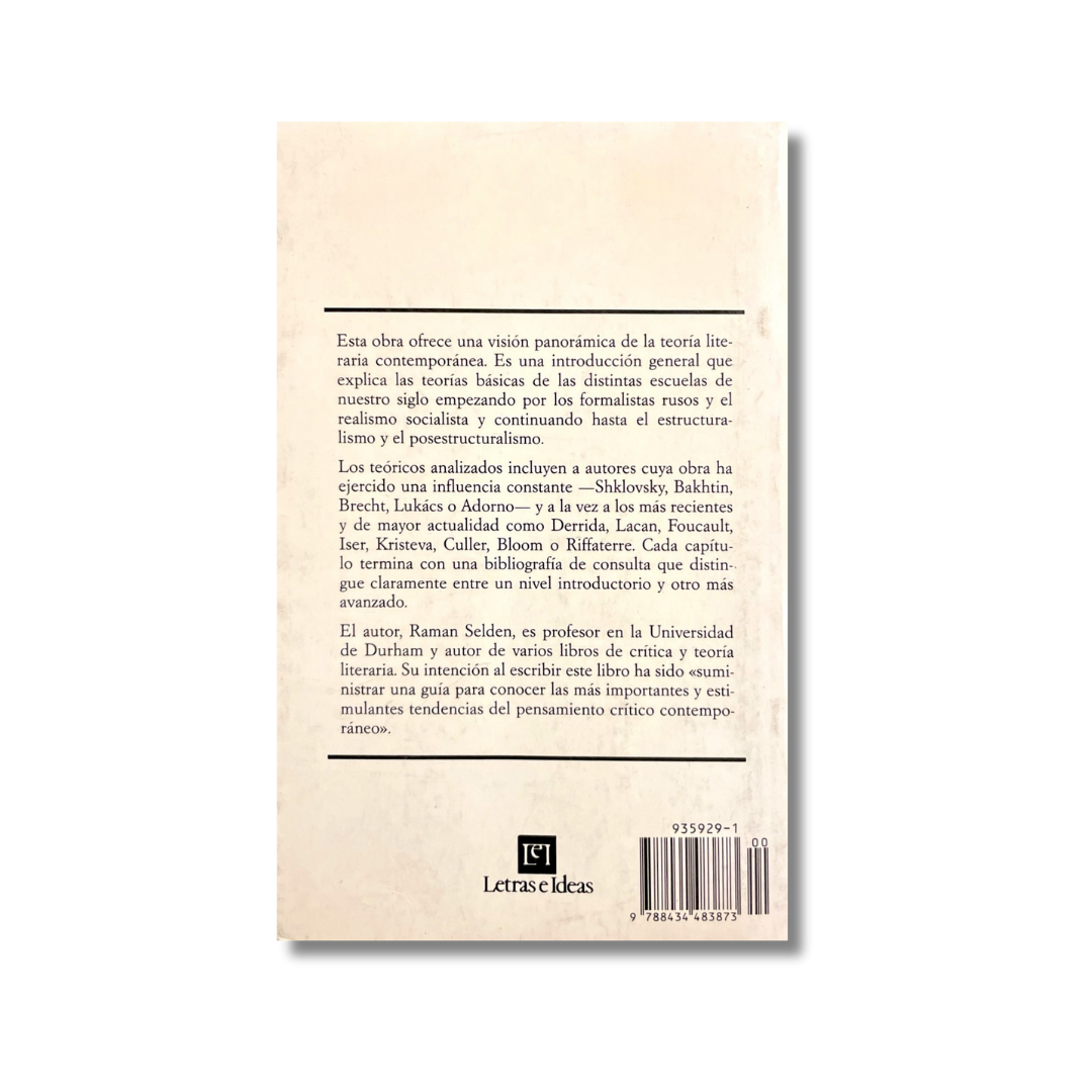 La teoría literaria contemporánea