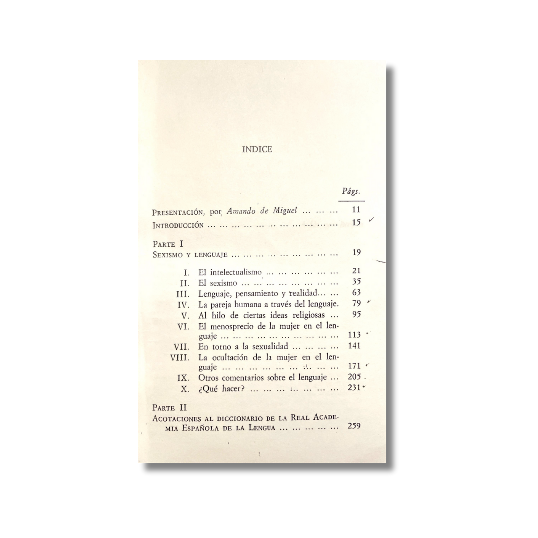 Lenguaje y discriminación sexual