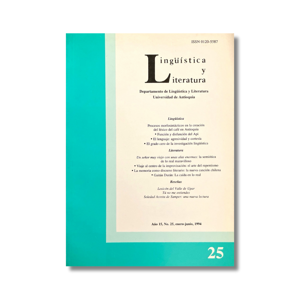 Lingüística y Literatura (revista) Nª25