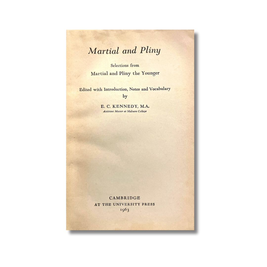 Martial and Pliny
