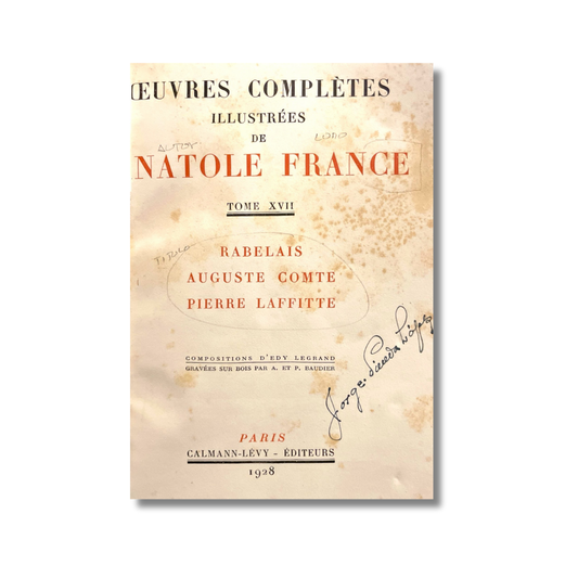 Œuvres complètes Tome XVII