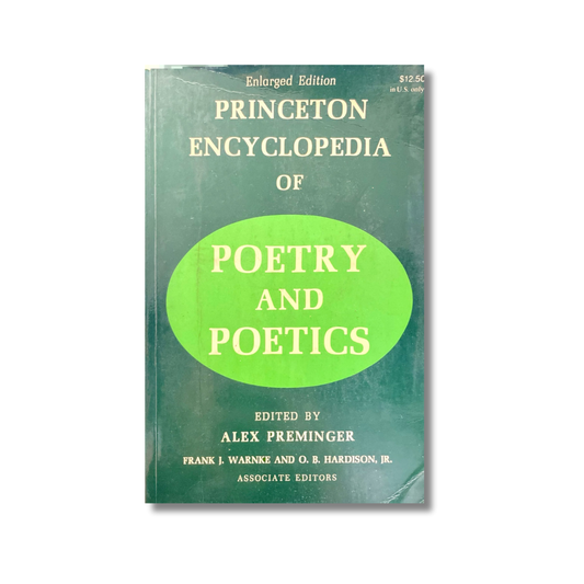 Princeton encyclopedia of poetry and poetics