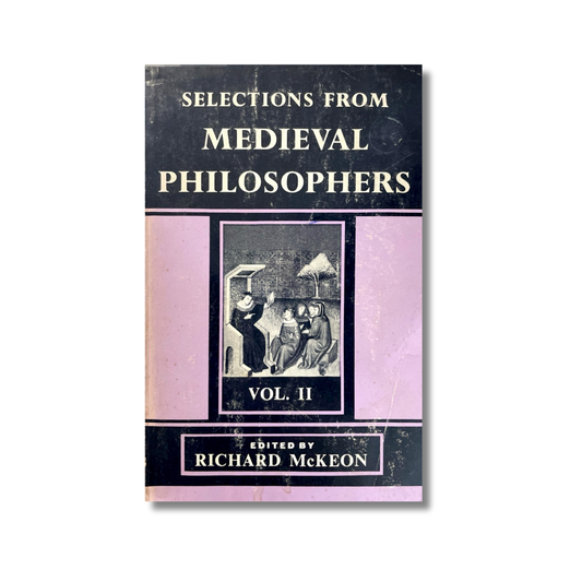 Selections from medieval philosophers Vol. II
