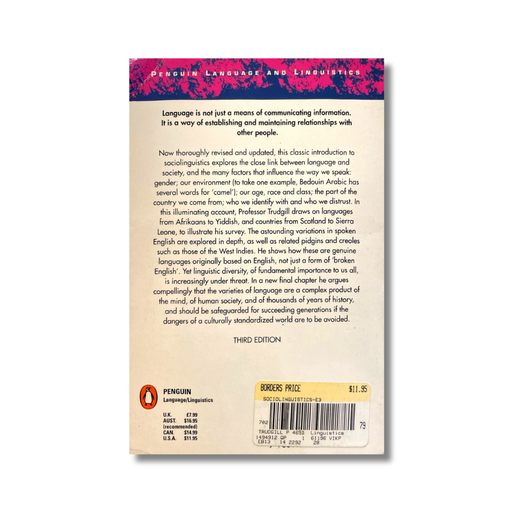 Sociolinguistics. An introduction to language and society