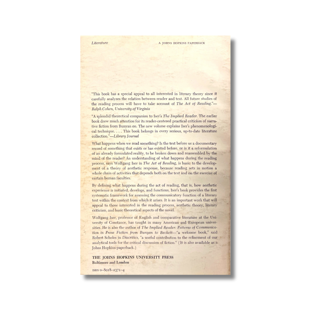 The act of reading