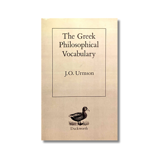 The Greek philosophical vocabulary