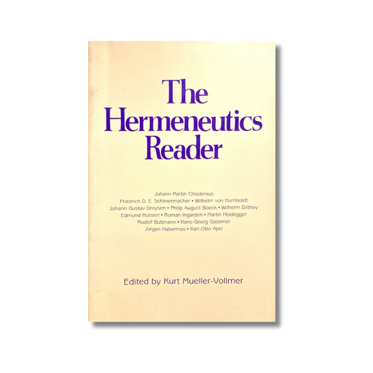 The hermeneutics reader
