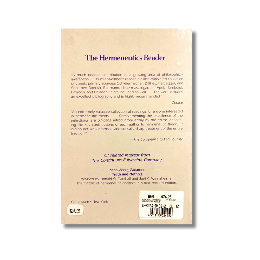 The hermeneutics reader