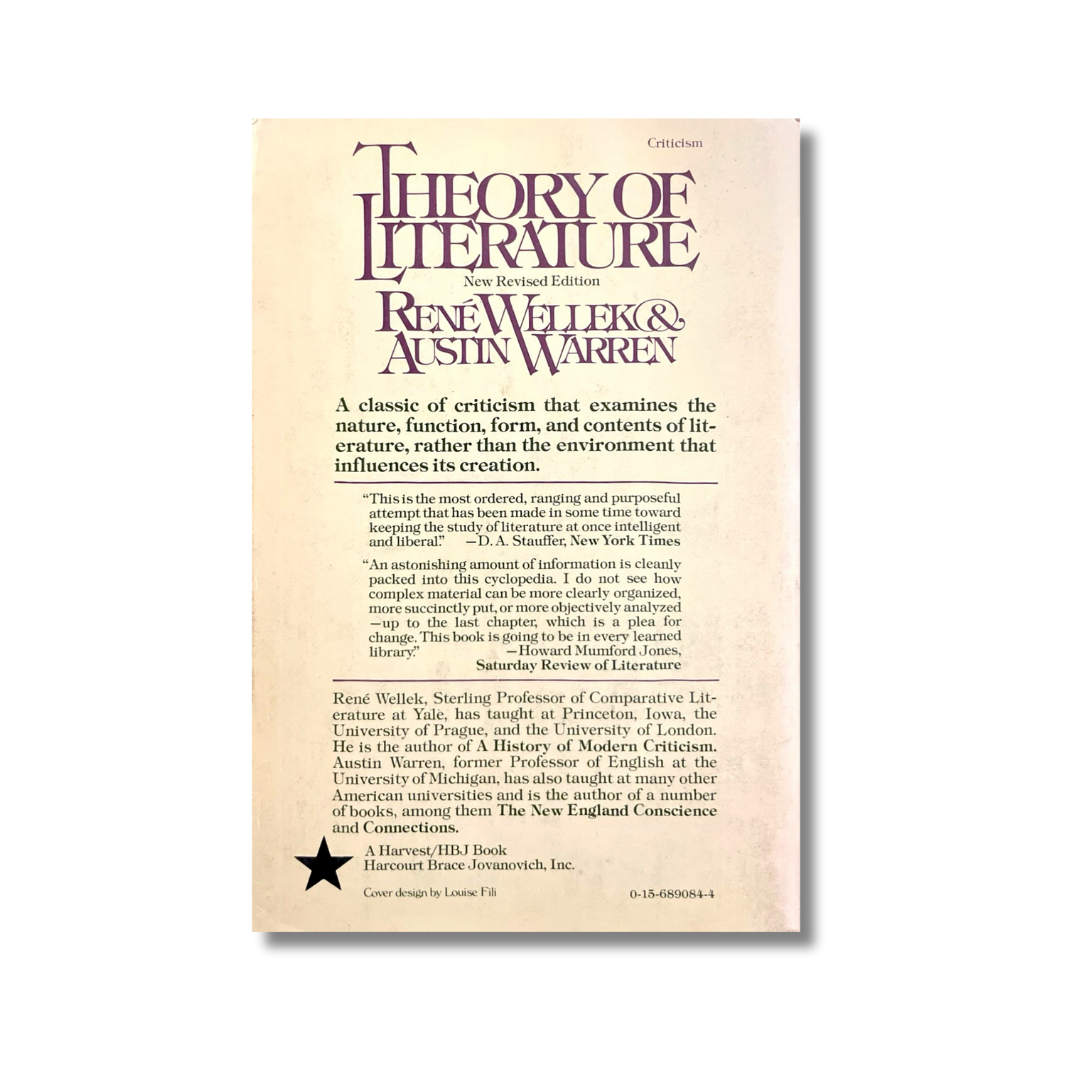 Theory of literature