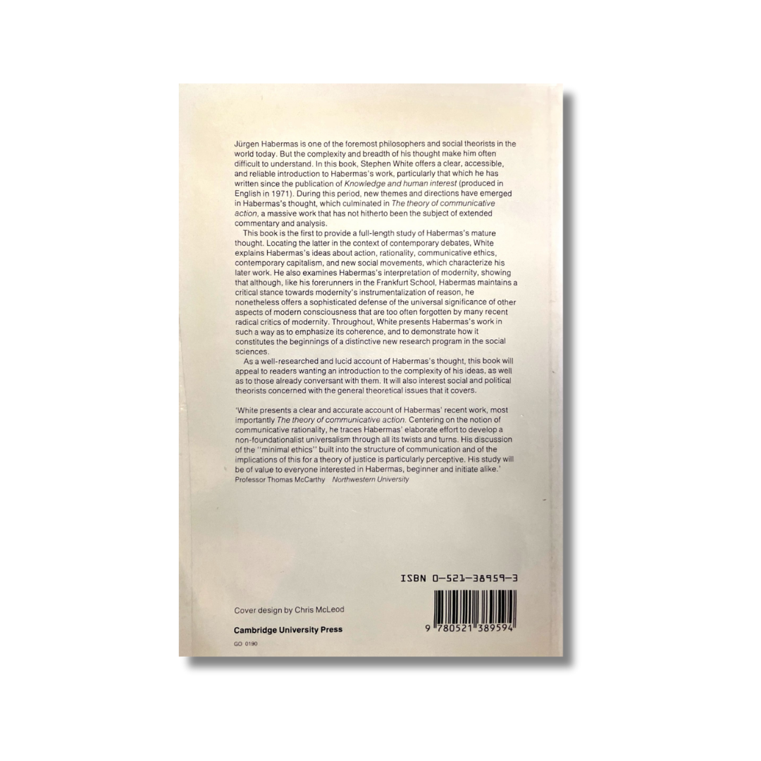 The recent work of Jürgen Habermas
