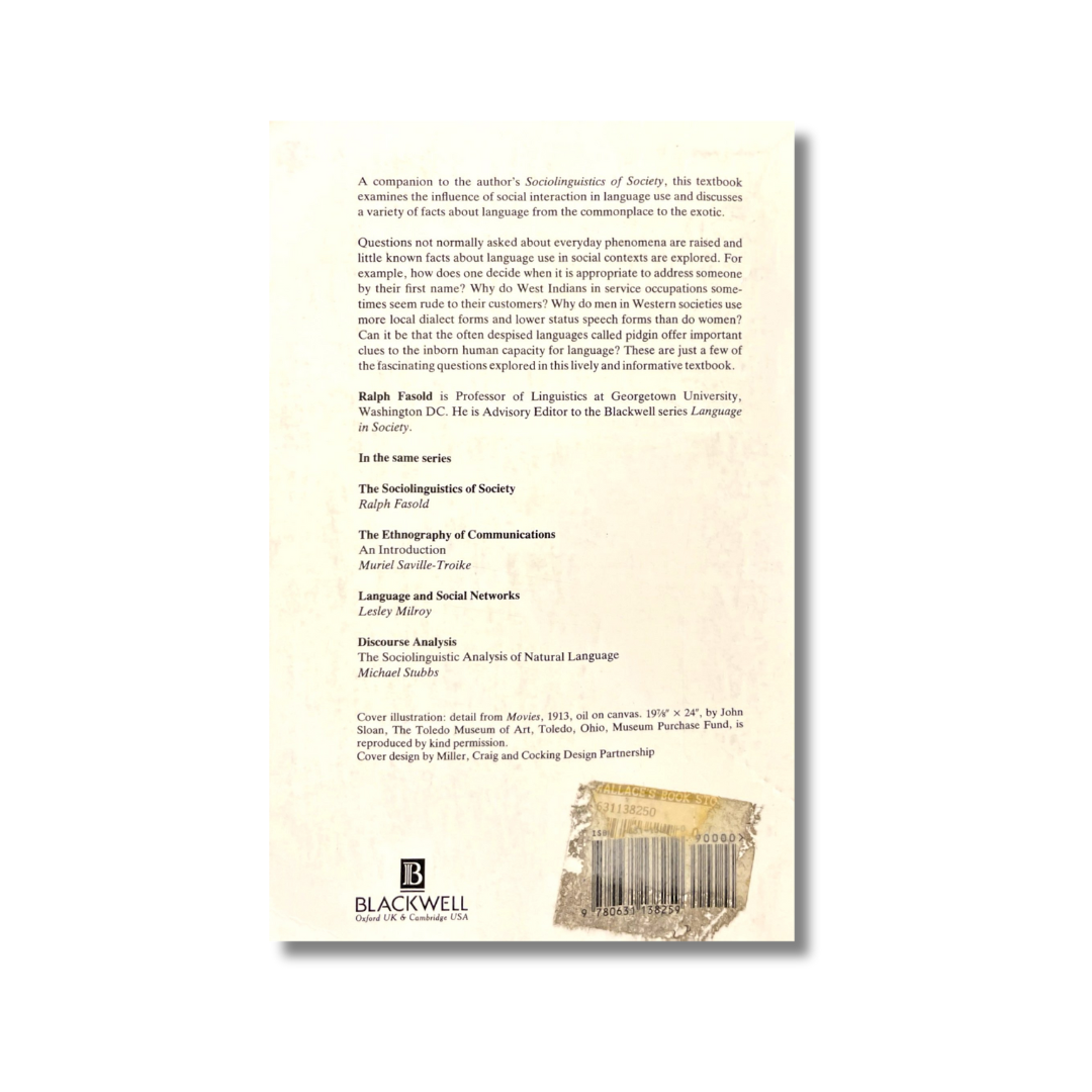 The sociolinguistics of language