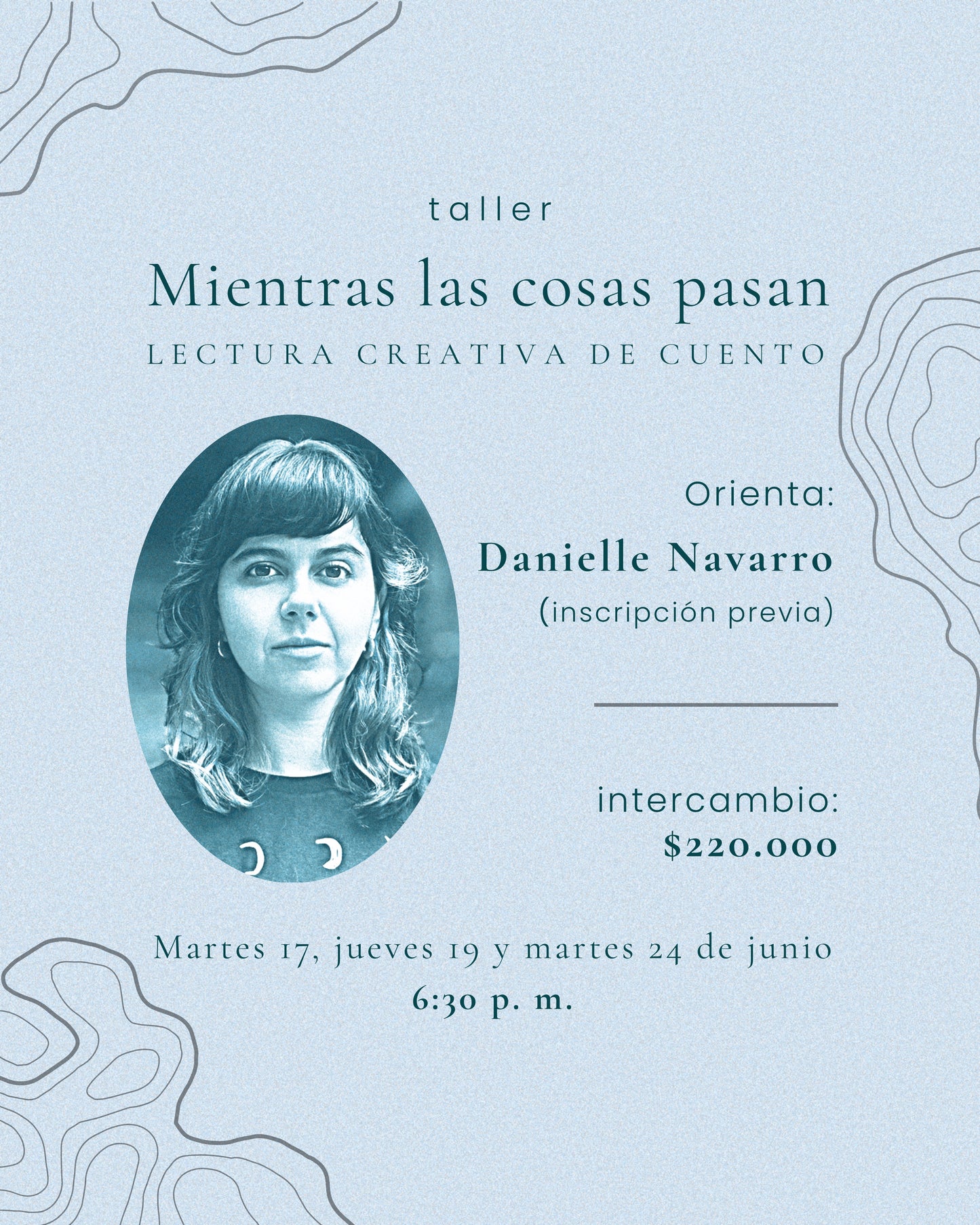 (Virtual) |taller| Mientras las cosas pasan: lectura creativa de cuento, con Danielle Navarro