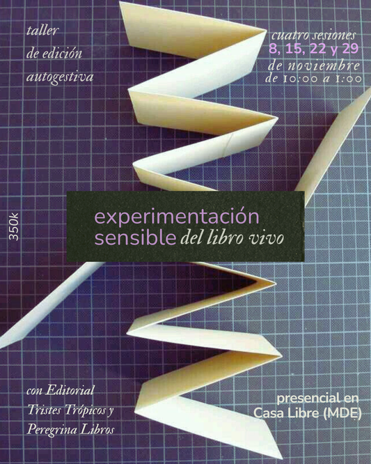 Taller de edición: experimentación sensible del libro vivo