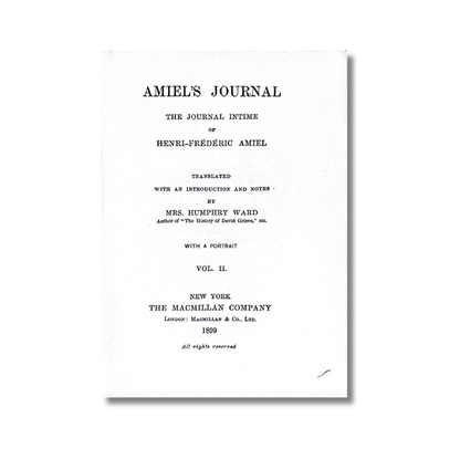 Amiel´s journal