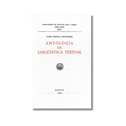 Antología de lingüística textual