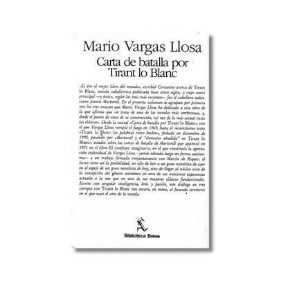 Carta de batalla por Tirant lo Blanc