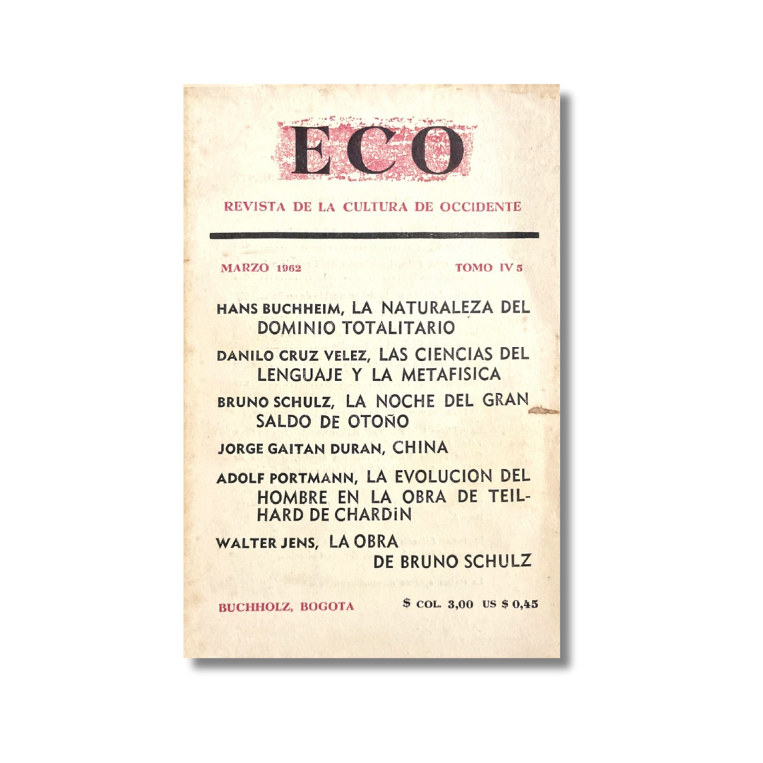 Eco. Revista de Cultura de Occidente (marzo, 1962)