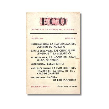 Eco. Revista de Cultura de Occidente (marzo, 1962)