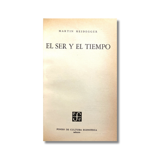 El ser y el tiempo
