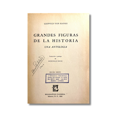 Grandes figuras de la historia. Una antología