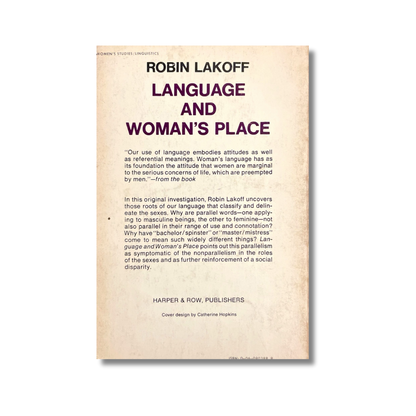 Language and woman´s place