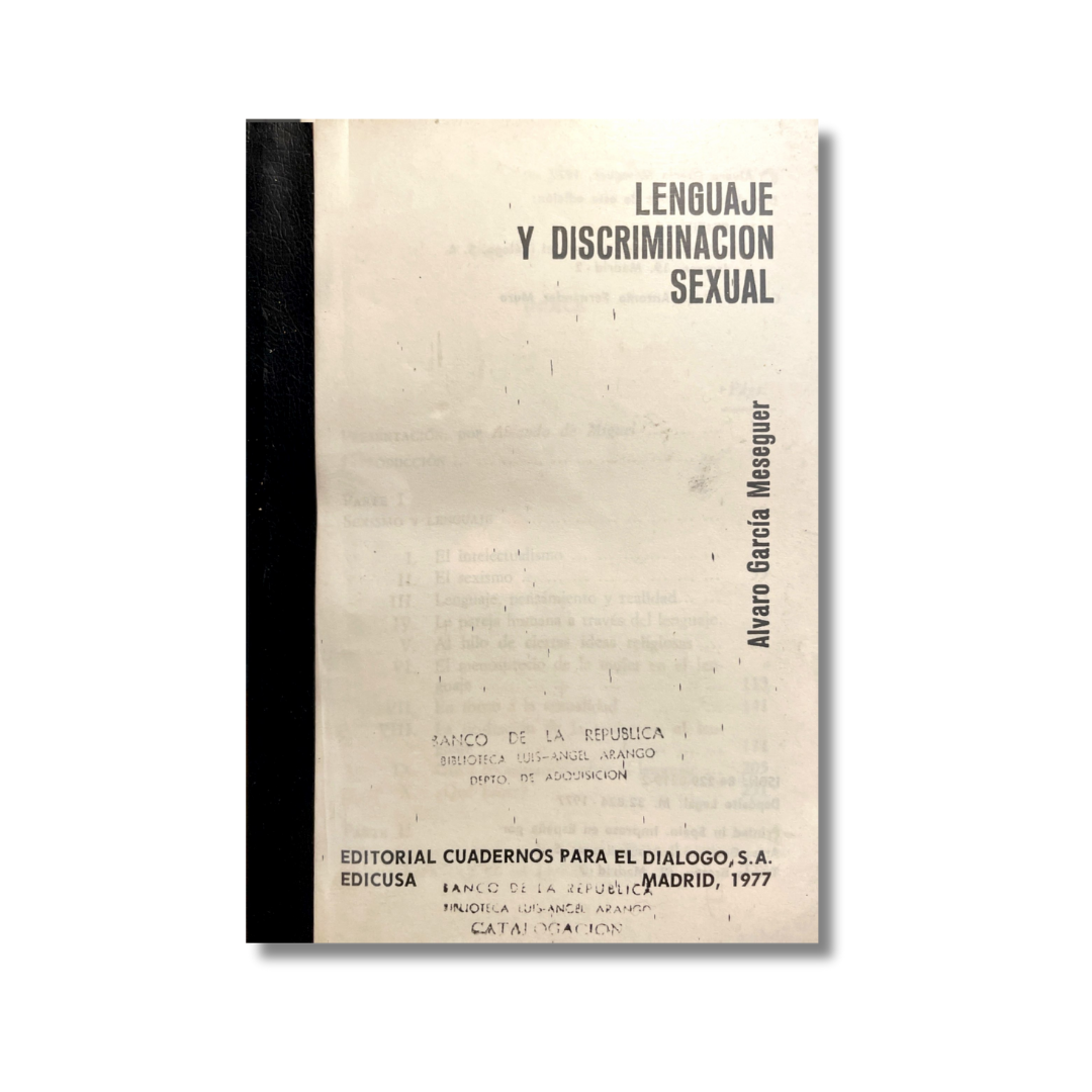 Lenguaje y discriminación sexual