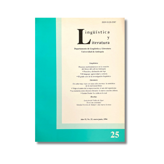 Lingüística y Literatura (revista) Nª25