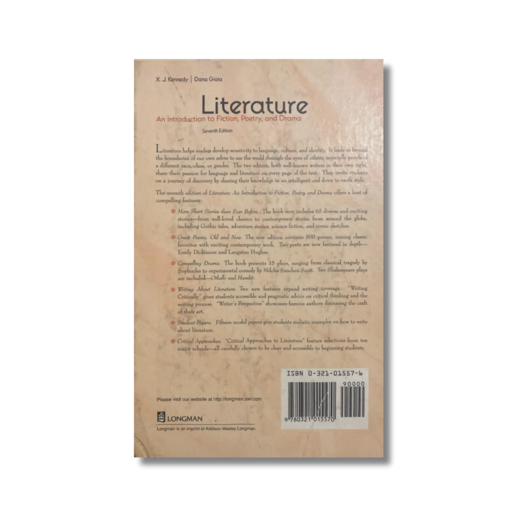 Literature An introduction to fiction, poetry and drama