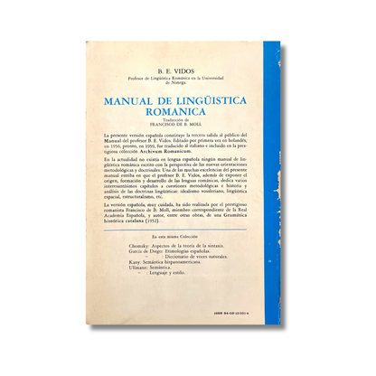 Manual de lingüística románica