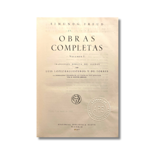 Obras completas Volumen I y II
