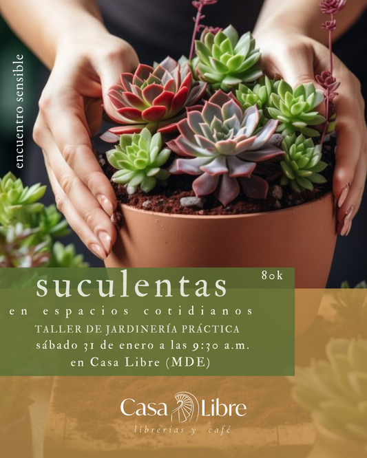 Taller de suculentas en espacios cotidianos