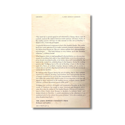 The act of reading