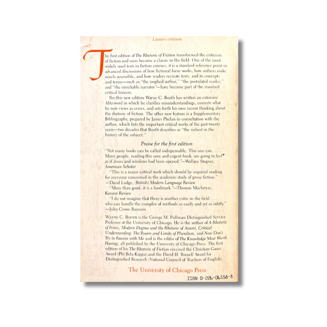 The rhetoric of fiction
