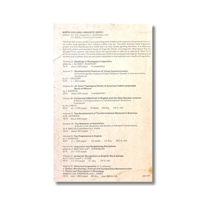 The role of theory in linguistic analysis